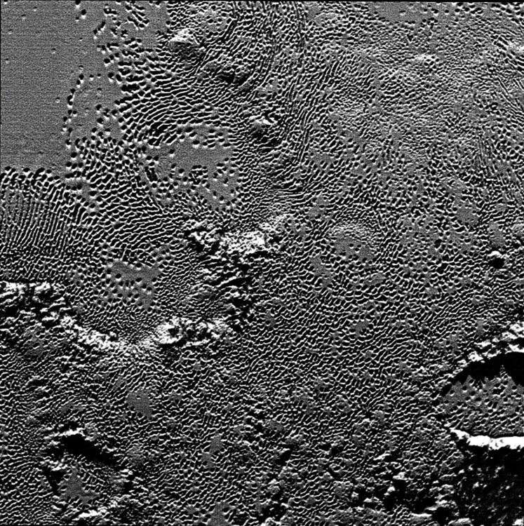 В каком порядке расположены ямы на Плутоне