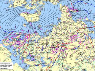Карта погоды: области применения. Фото: Гидрометцентр России