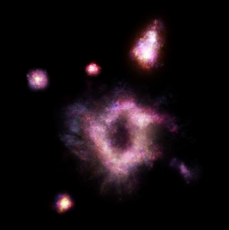 Астрономы увидели «галактическое кольцо огня» в 11 миллиардах световых лет от Солнца