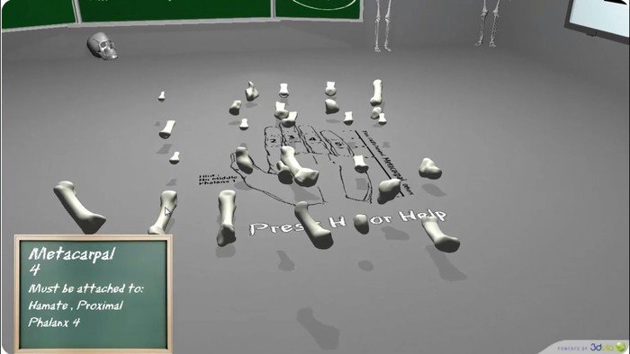 3D-игра для изучения строения человеческой руки