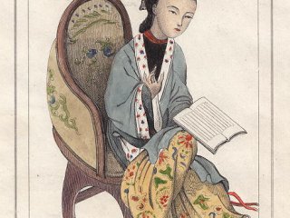 Бань Чжао. Иллюстрация: "Pan-hoei-pan, Femme savante" published in the China volume of L'Univers, about 1847. Wikimedia Commons