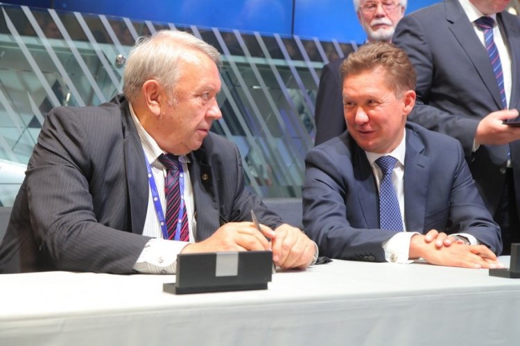 Владимир Фортов и Алексей Миллер подписали Соглашение о научно-техническом сотрудничестве
