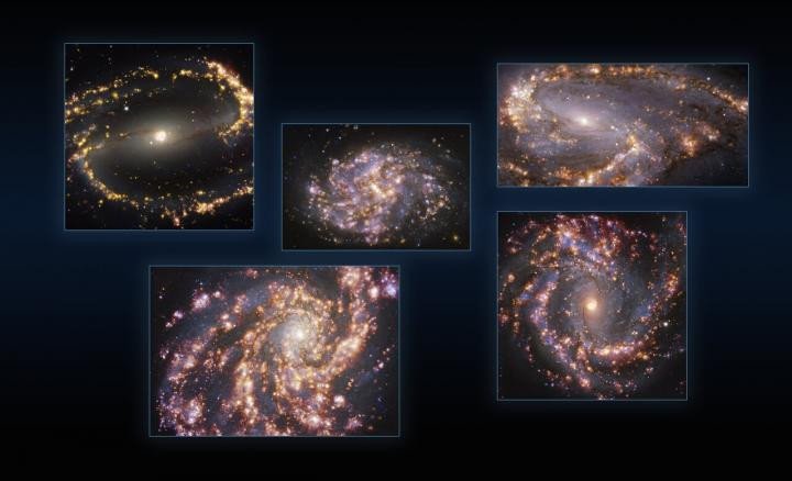 Новые изображения ESO показывают особенности близлежащих галактик