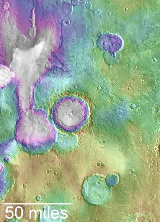 Некоторые марсианские озера на миллион лет младше, чем считалось
