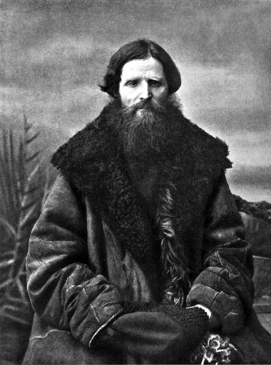 Мужчина в овчинном тулупе (1900 год) 