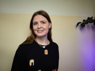 Корреспондент портала «Научная Россия» Янина Хужина. Фото: Елена Либрик / «Научная Россия»