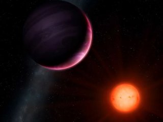 Огромная планета вращается вокруг крошечной звезды