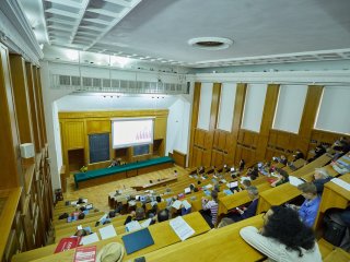 22-я Ломоносовская конференция по физике элементарных частиц открылась в МГУ. Фото: Елена Либрик / «Научная Россия»