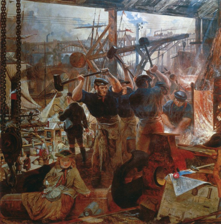 Картина «Железо и уголь», Уильям Белл Скотт 1856-1864 гг.Источник: Wikimedia Commons