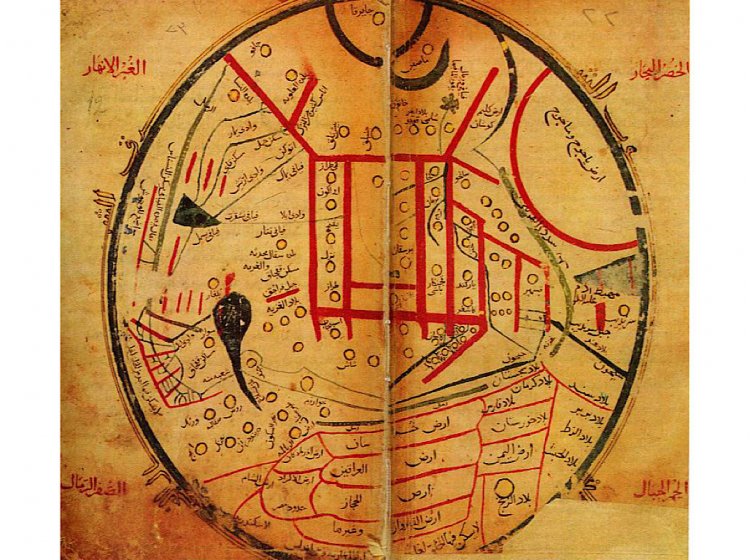 Тюркский мир по Махмуду Кашгари — первая известная науке карта расселения тюркских племен.Автор иллюстрации: Mahmud al-Kashgar. Источник: Mahmud al-Kashgari's Diwan; Web Archive