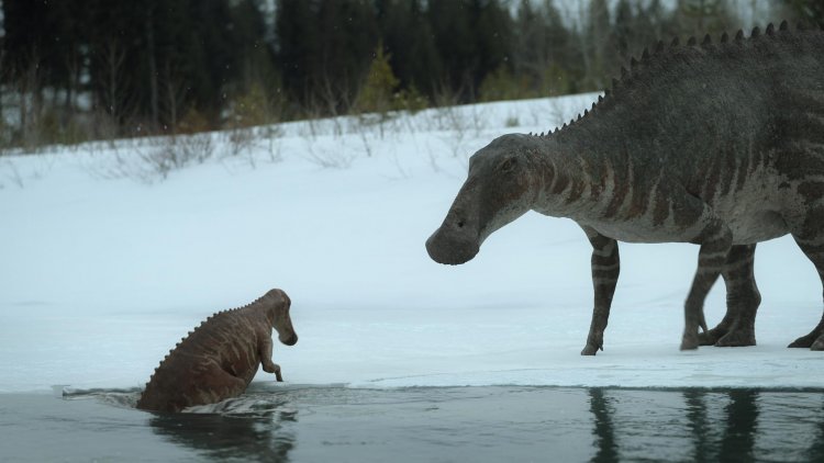 Динозавры на Аляске. Кадр из мини-сериала «Доисторическая планета», 2022 г. Фото: Prehistoric Planet / Apple TV+