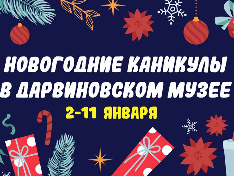 Новогодние каникулы в Дарвиновском музее 2025