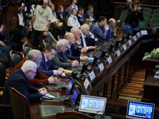В МГУ состоялось первое расширенное заседание Совета по космосу. Фото: Елена Либрик / Научная Россия