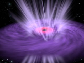 Из окрестностей черной дыры дуют сверхбыстрые «ветры» с меняющейся температурой