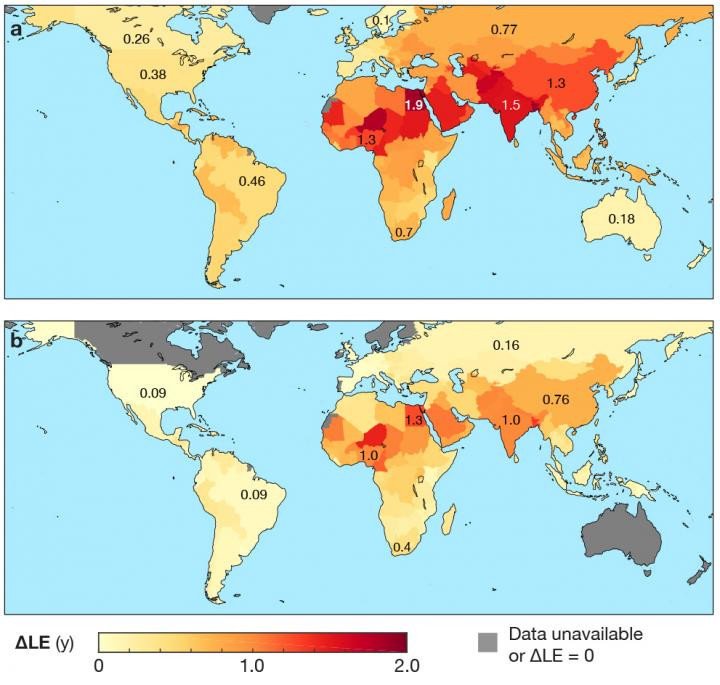 Загрязнение воздуха снижает глобальную ожидаемую продолжительность жизни более чем на год