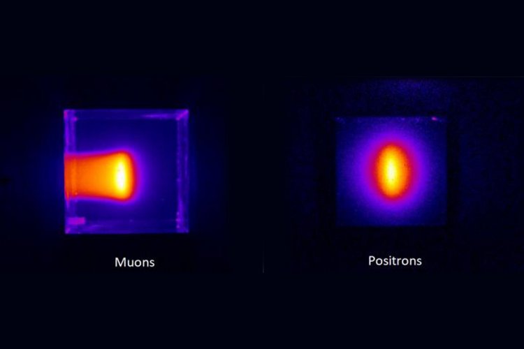 Получены первые изображения пучков мюонных частиц