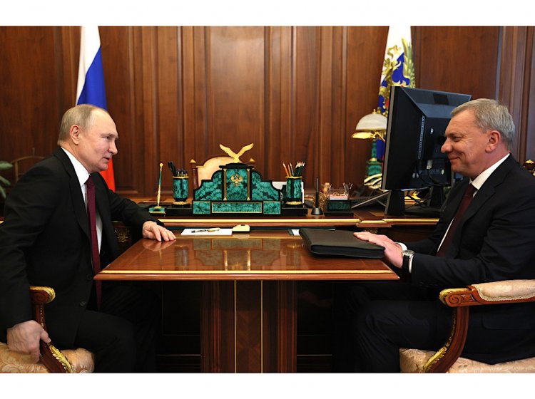 Встреча Владимира Путина и Юрия Борисова. Источник фото: сайт Президента России