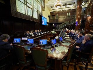 В МГУ состоялось первое расширенное заседание Совета по космосу. Фото: Елена Либрик / Научная Россия