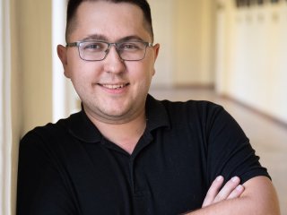 Ассистент отделения математики и математической физики Томского политехнического университета Алексей Алексеевич Соколов. Фото: пресс-служба ТГУ 