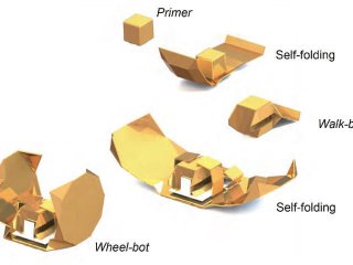 Оригами-робот умеет становиться колесом, планером и кораблем