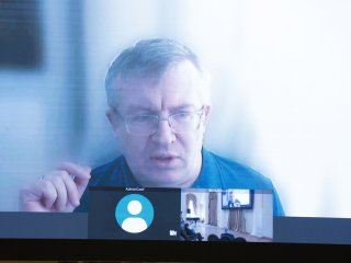 Главный эксперт «Росатом Квантовые технологии» Михаил Алексеевич Кольченко. Фото: Ольга Мерзлякова / «Научная Россия»