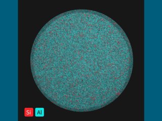 Сканирующая электронная микроскопия гранулы носителя на основе оксида алюминия и цеолита. Изображение: ФИЦ «ИК СО РАН»