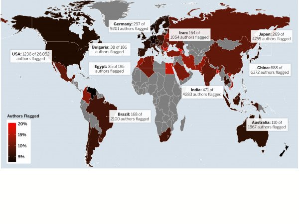 В каких странах чаще злоупотребляют плагиатом?