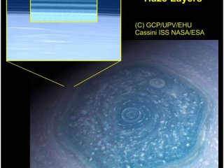 Обнаружена многослойная структура вихрей в шестиугольнике Сатурна