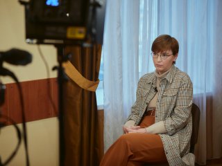 Интервью с Надеждой Валерьевной Тышко. Фото: Елена Либрик / «Научная Россия»