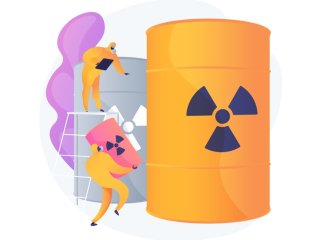 В УрФУ смогли извлечь уран из радиоактивных отходов. Источник изображения: vectorjuice / фотобанк Freepik