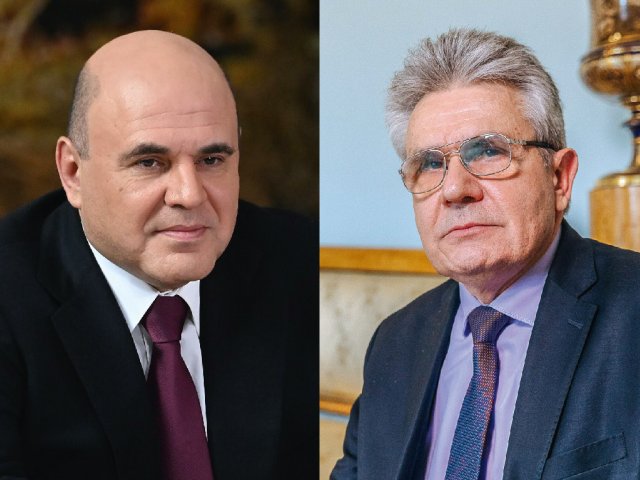 Встреча президента РАН А. Сергеева и премьер-министра М. Мишустина