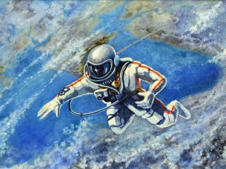 Картина космонавта Алексея Леонова