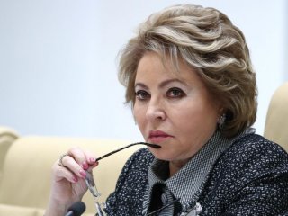 Спикер Совета Федерации РФ Валентина Матвиенко. Источник: Сергей Бобылев / ТАСС