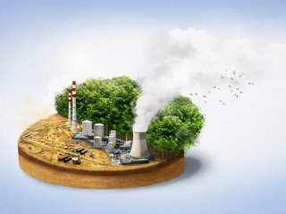 Промышленность и экология. Источник изображения: freepik / фотобанк Freepik