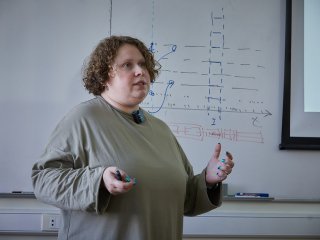 Научный сотрудник ИПИМ МГУ Ольга Ивашкина. Фото: Елена Либрик / «Научная Россия»