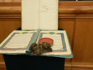 «Умов талантливых обитель»: в МГУ состоялось торжественное заседание ко Дню основания университета. Фото: Елена Либрик / «Научная Россия»