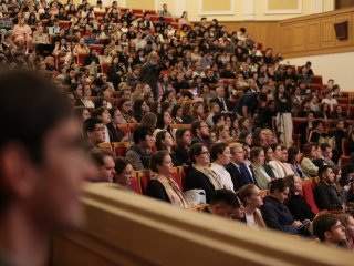 Международный молодежный научный форум «Ломоносов-2024» открылся в МГУ. Фото: Ольга Мерзлякова / Научная Россия