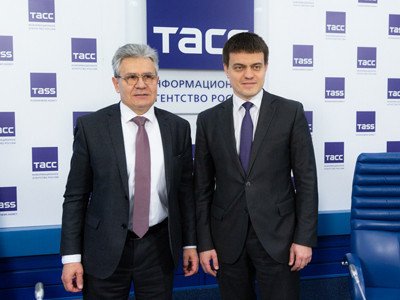 Пресс-конференция Михаила Котюкова и Александра Сергеева в ТАСС