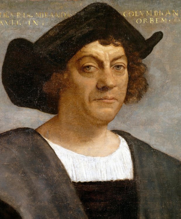 Колумб. Возможный посмертный портрет кисти Себастьяно дель Пьомбо (1519). Источник: Википедия