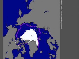 The Arctic Sea Ice Extent September 2012 (abs min)
