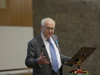 Академик Роберт Нигматулин выступил в Институте океанологии РАН в честь своего юбилея. Фото: Ольга Мерзлякова / «Научная Россия»