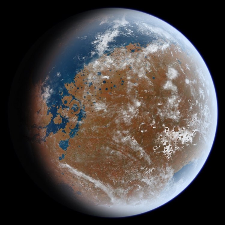 Составлена карта распределения воды в атмосфере Марса