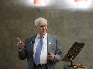 Академик Роберт Нигматулин выступил в Институте океанологии РАН в честь своего юбилея. Фото: Ольга Мерзлякова / «Научная Россия»