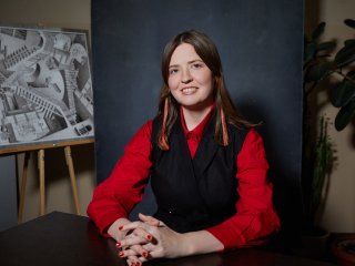 Корреспондент портала «Научная Россия» Янина Хужина. Фото: Елена Либрик / «Научная Россия»