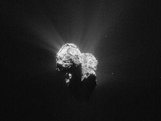 Вспышку на комете вызвал оползень