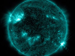 На Солнце зафиксированы умеренная и сильная вспышки