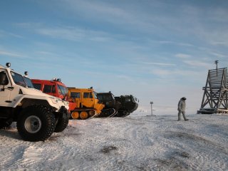 На территории бухты Северная на острове Земля Александры архипелага Земля Франца-Иосифа © Михаил Метцель/ ТАСС