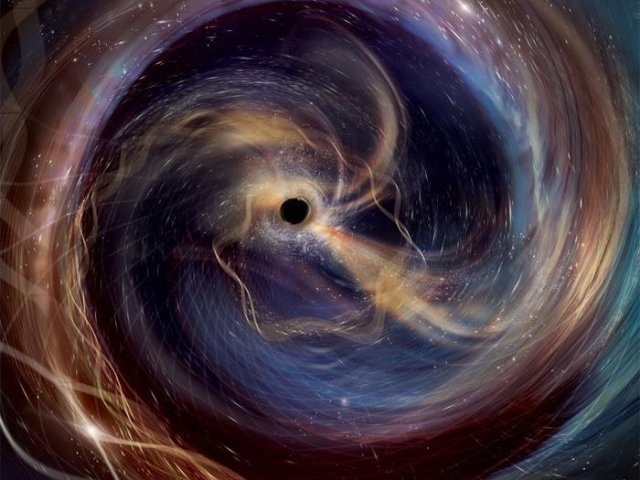 GW250114: Столкновение вращающихся черных дыр. Фото: Aurore Simonnet (SSU/EdEon), LVK, URI; LIGO Collaboration