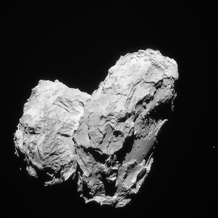 Комета Чурюмова-Герасименко — это две слипшиеся кометы
