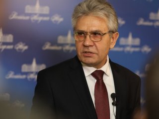 Александр Сергеев о выборах в РАН в эфире России 24. Фото: Иван Бадиков / «Научная Россия»